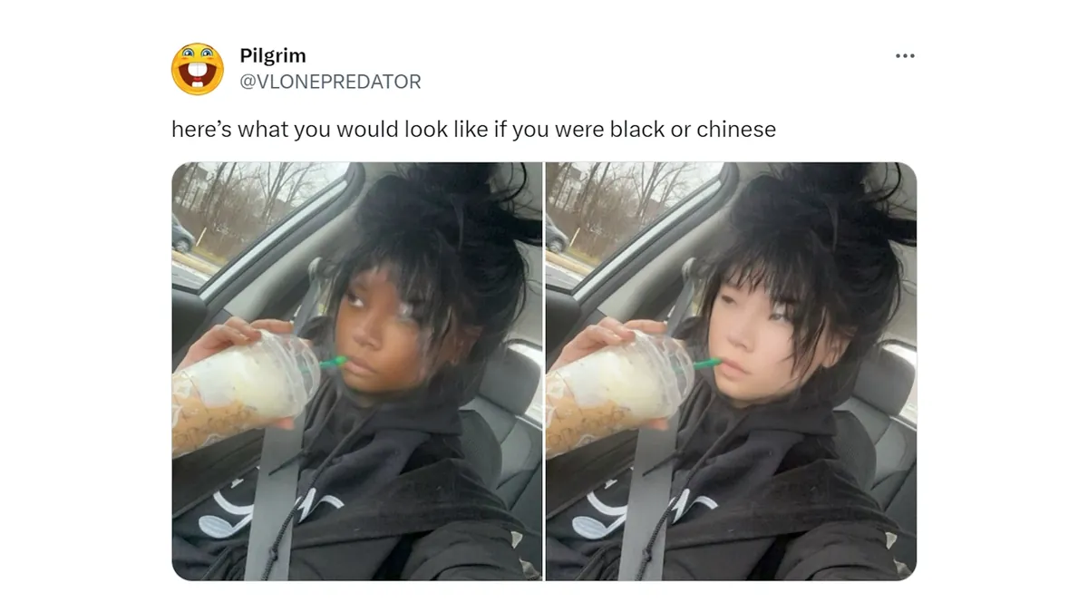 Here's What You Would Look Like If You Were Black or Chinese