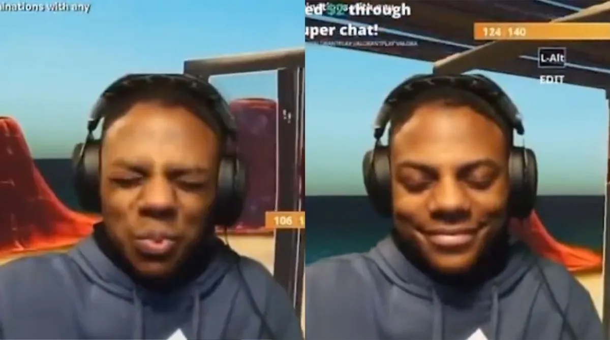 IShowSpeed Smiling Trying Not To Laugh