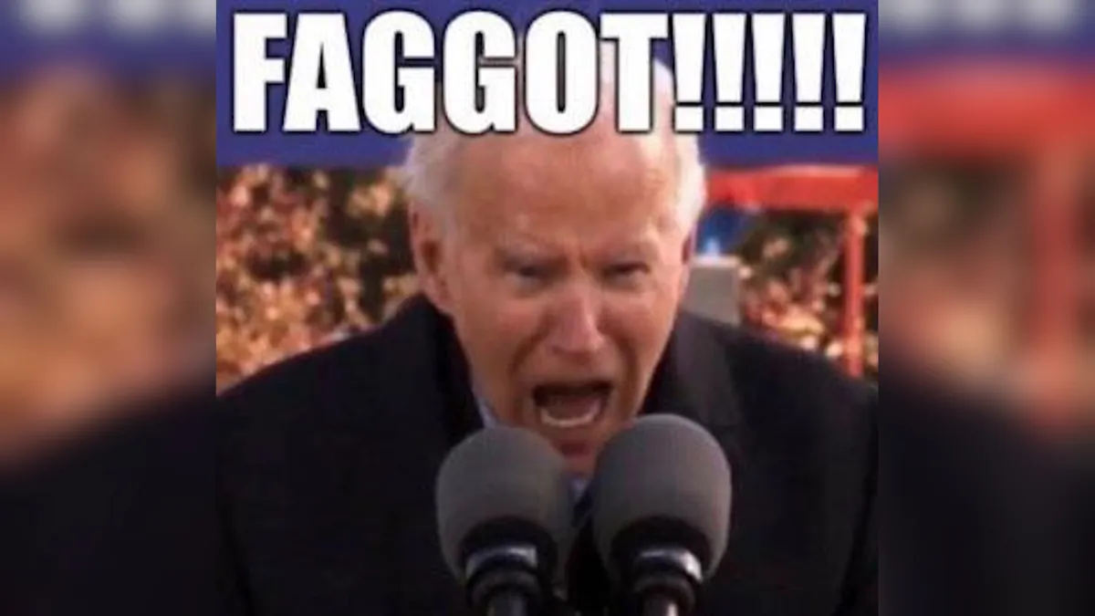 Joe Biden Screaming "Faggot!"