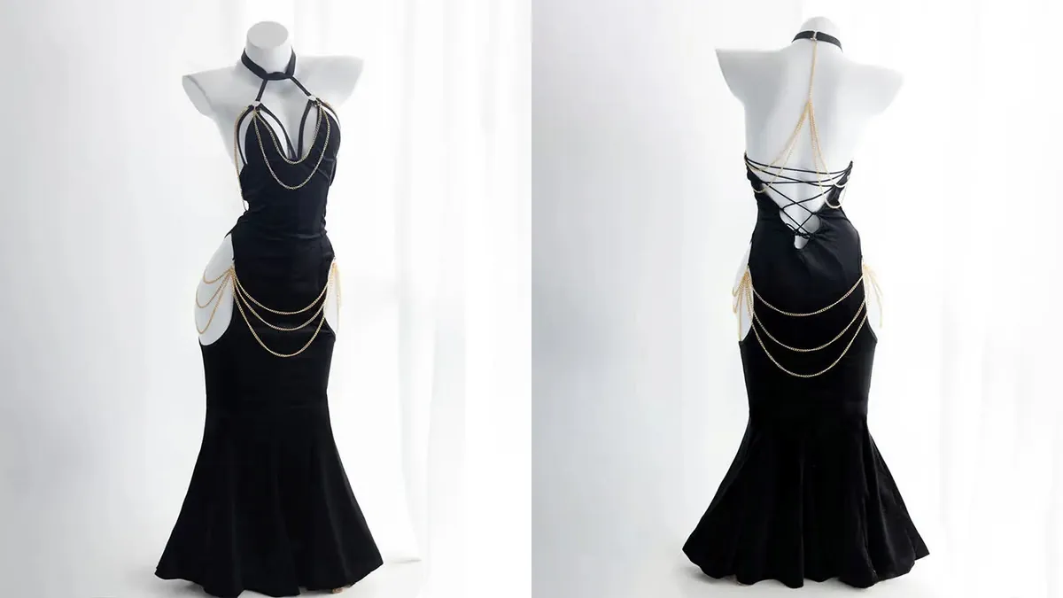 Modakawa Backless Chain Dress