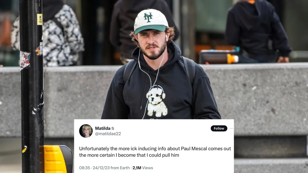 Paul Mescal Running Away From Women