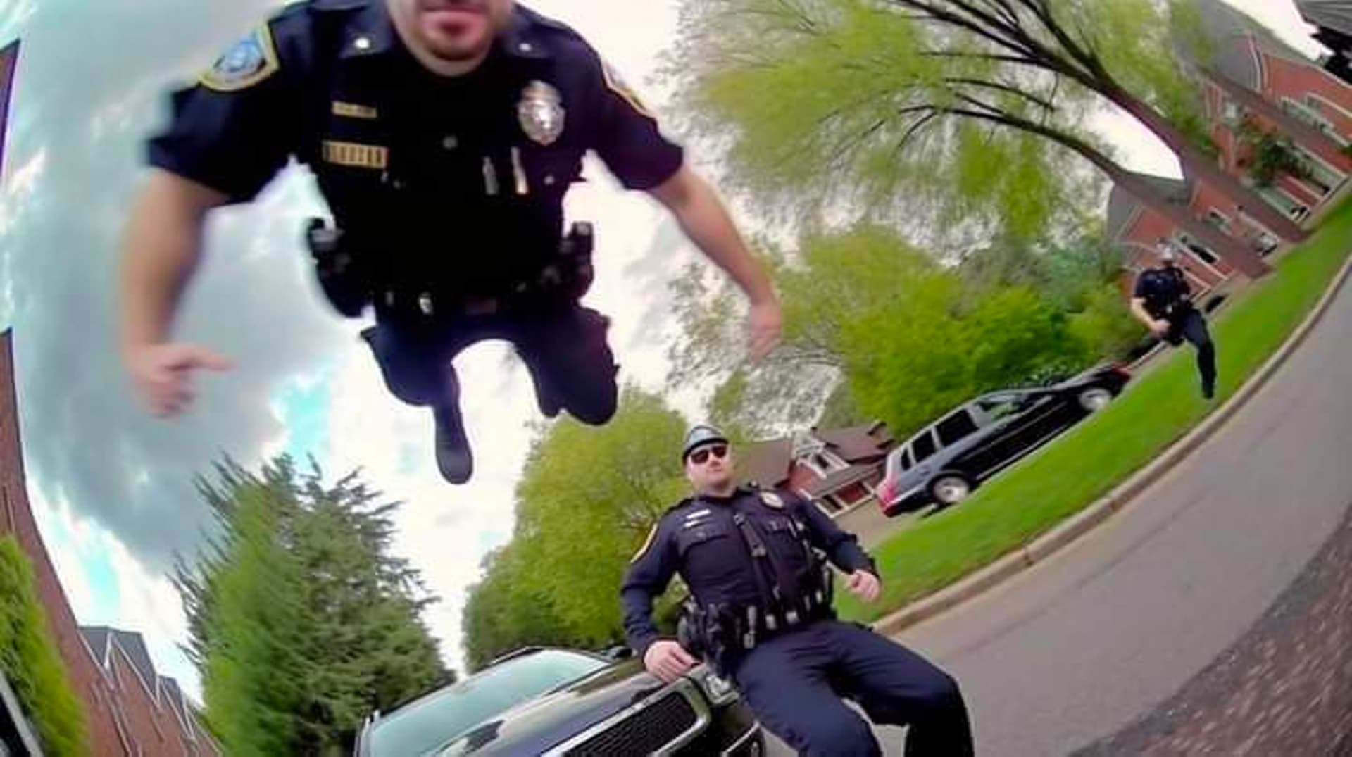Police Officer Flying POV