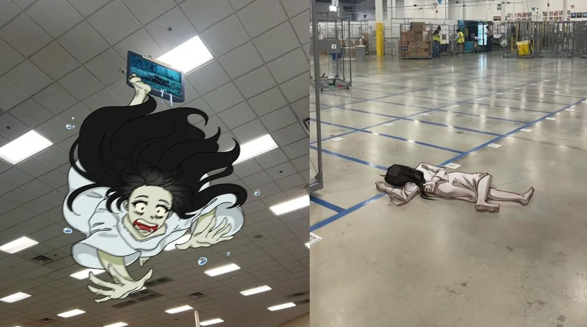 Sadako Ceiling TV Redraws