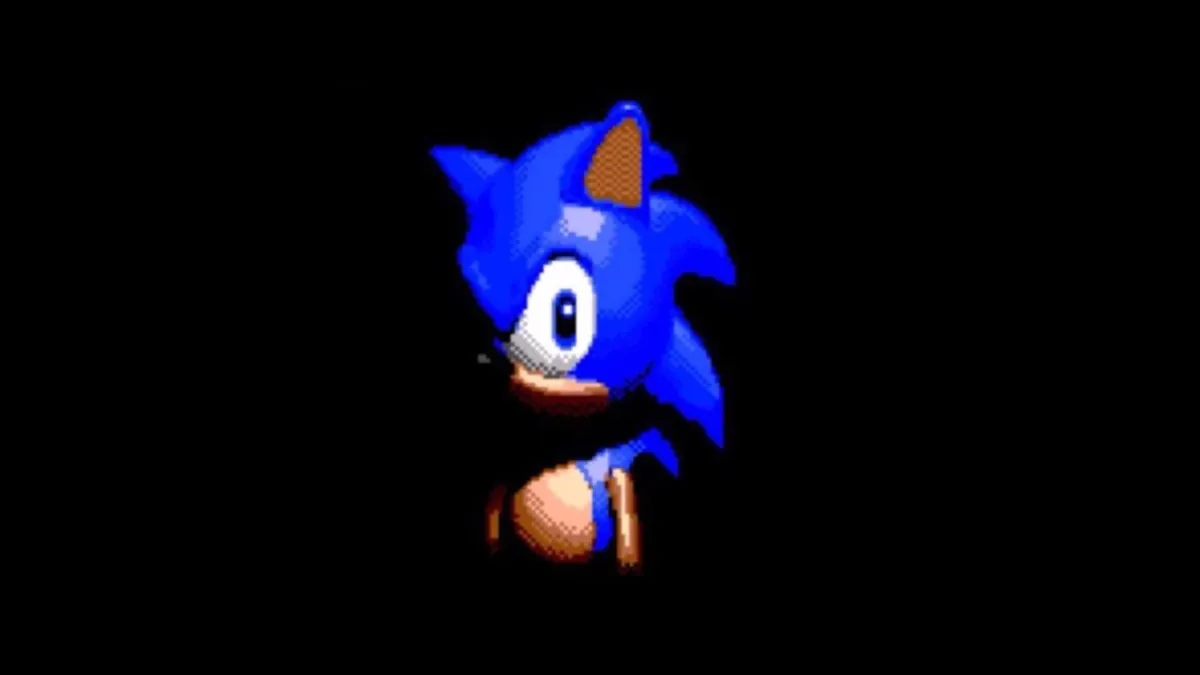 Sonic Blank Stare In The Dark / Sonic CD Title Screen Opening