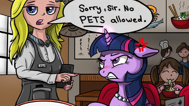 Sorry Sir, No Pets Allowed / Excuse Me That's My Wife