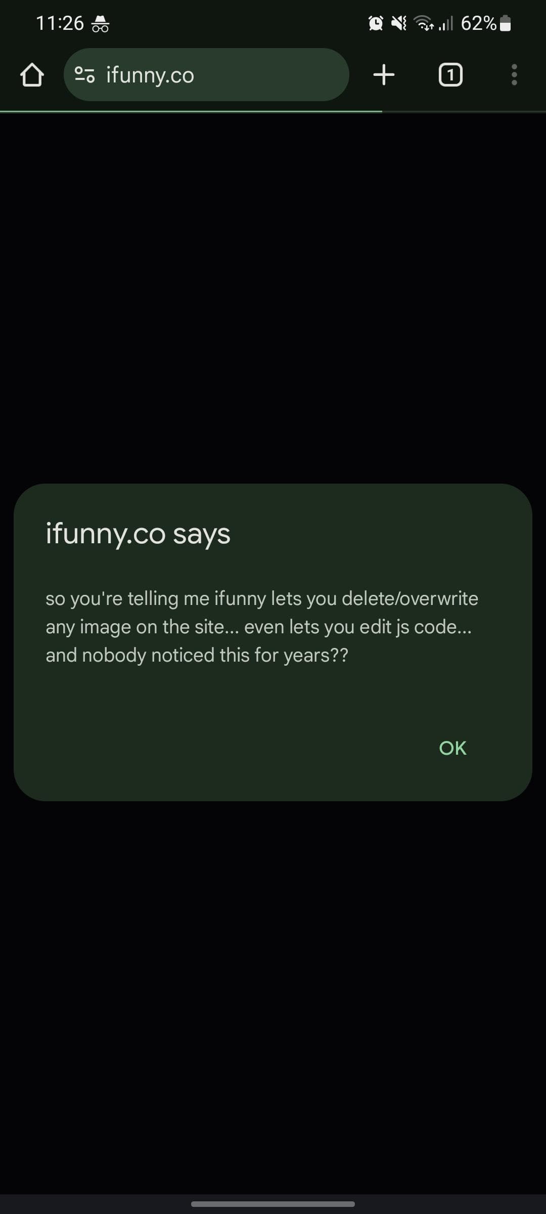 somethingHasHappenedToiFunny